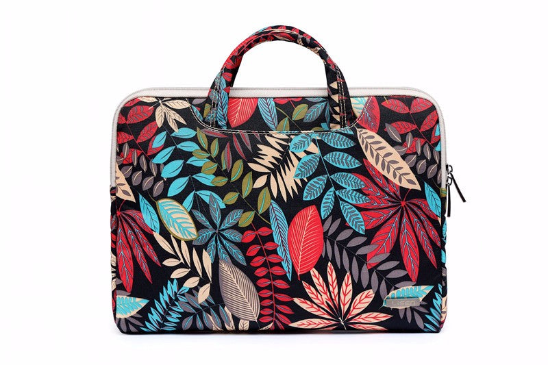 Colorful Pattern Canvas Laptop Bag