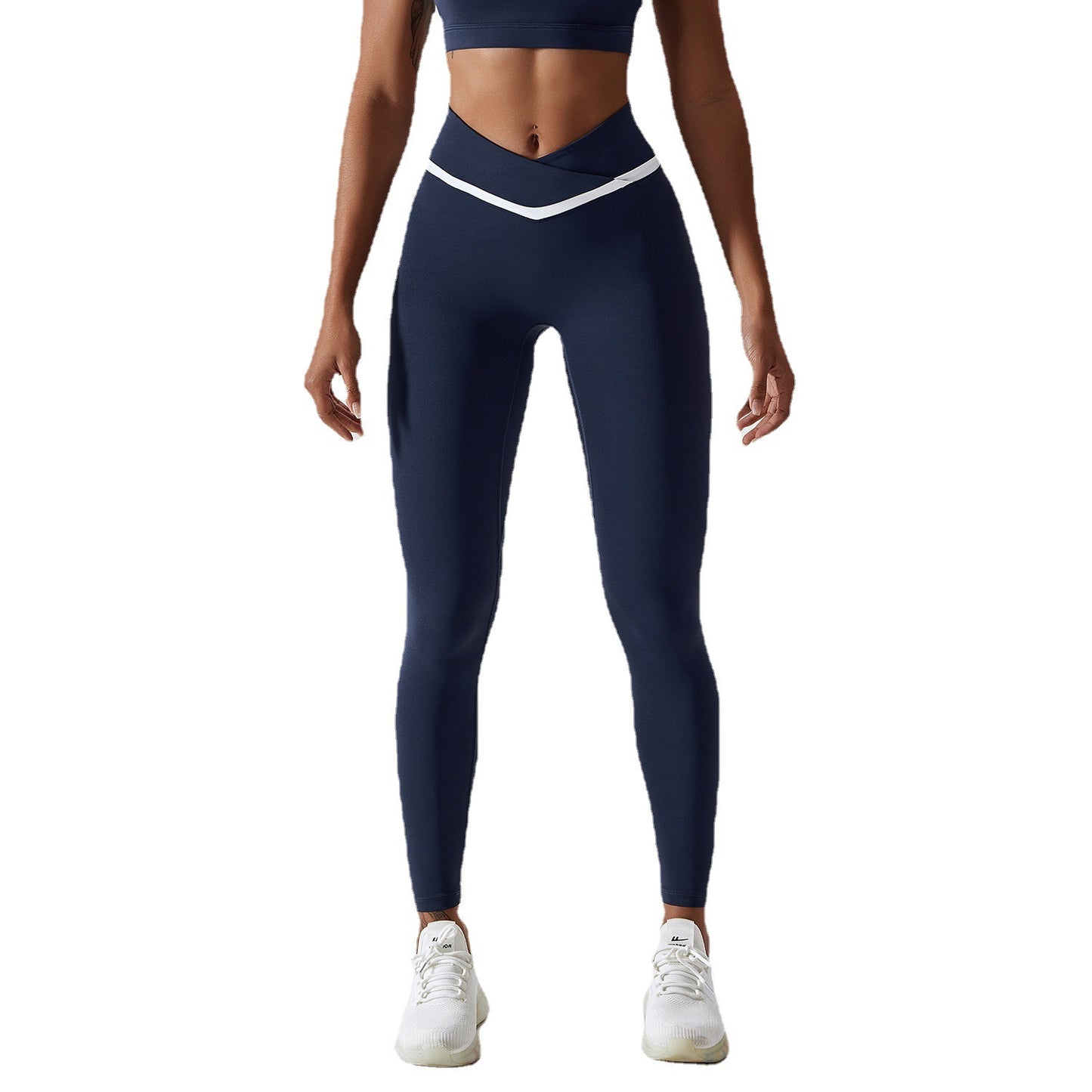 Contrast Color Quick-drying Yoga Pants Women's Hip Lifting High Waist Tight