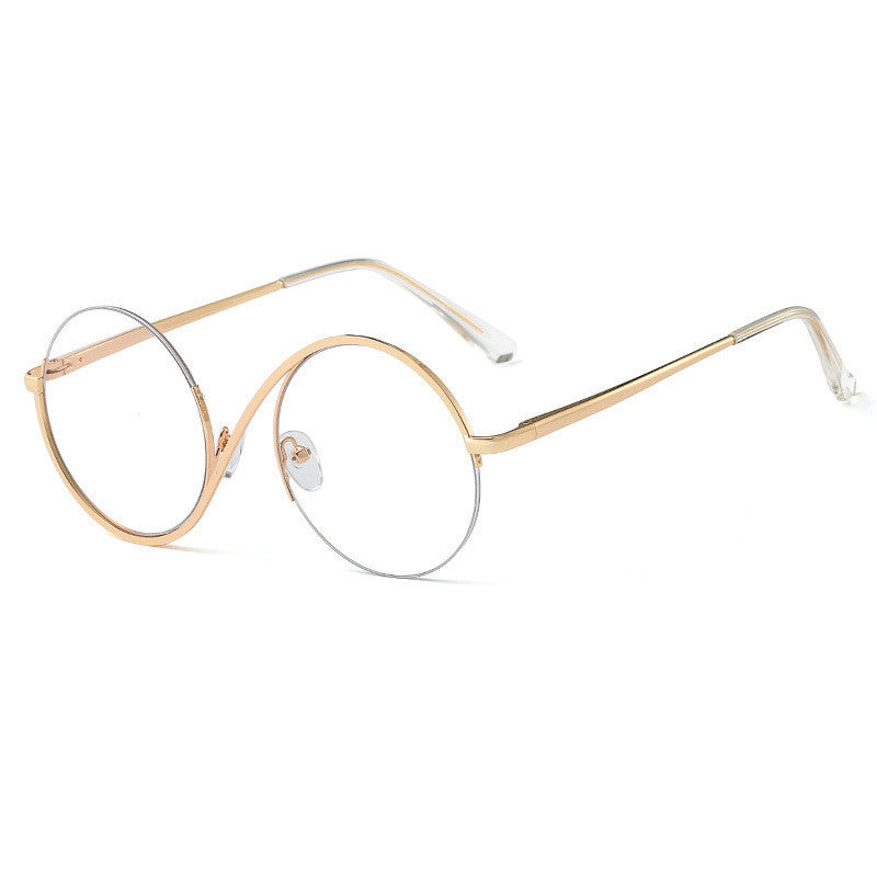 Metal Half Frame Optical Anti Blue Glasses