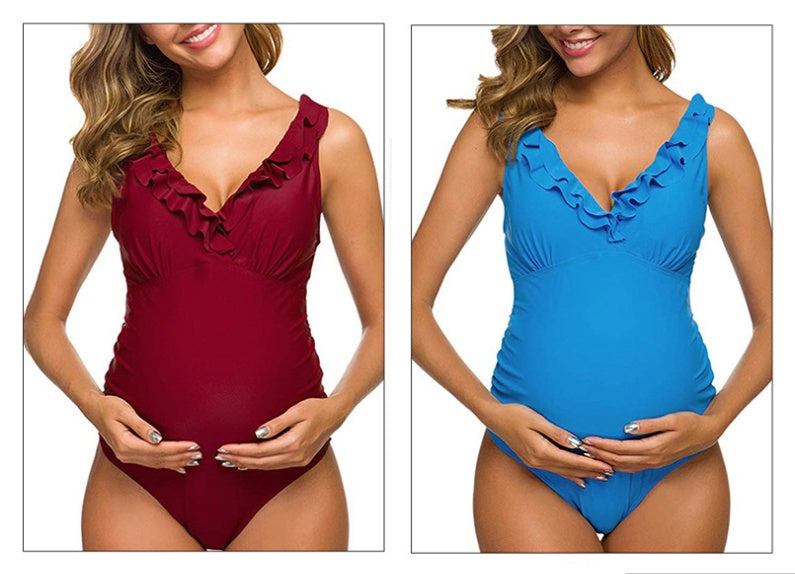 Pregnant women one-piece bikini