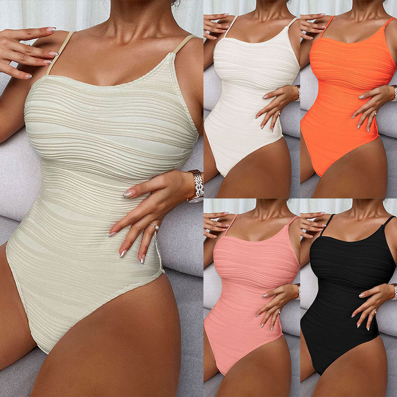 Spaghetti Straps One-piece Swimsuit Women's Tight