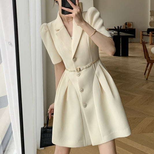 Young Socialite Business Suit And Dress High-grade Waist-tight Temperament Goddess Style Commuting Short Skirt