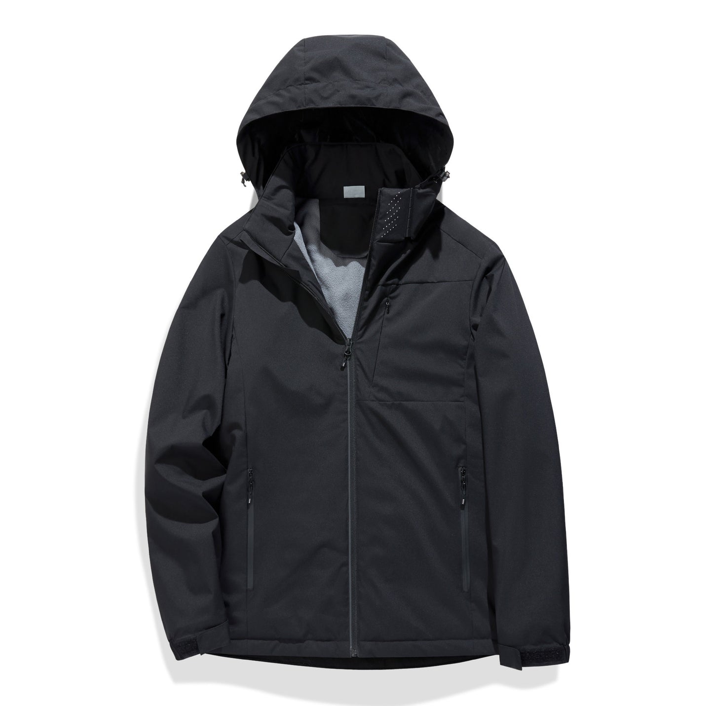 Single Layer Fleece-lined Shell Jacket Windproof Waterproof Antifouling