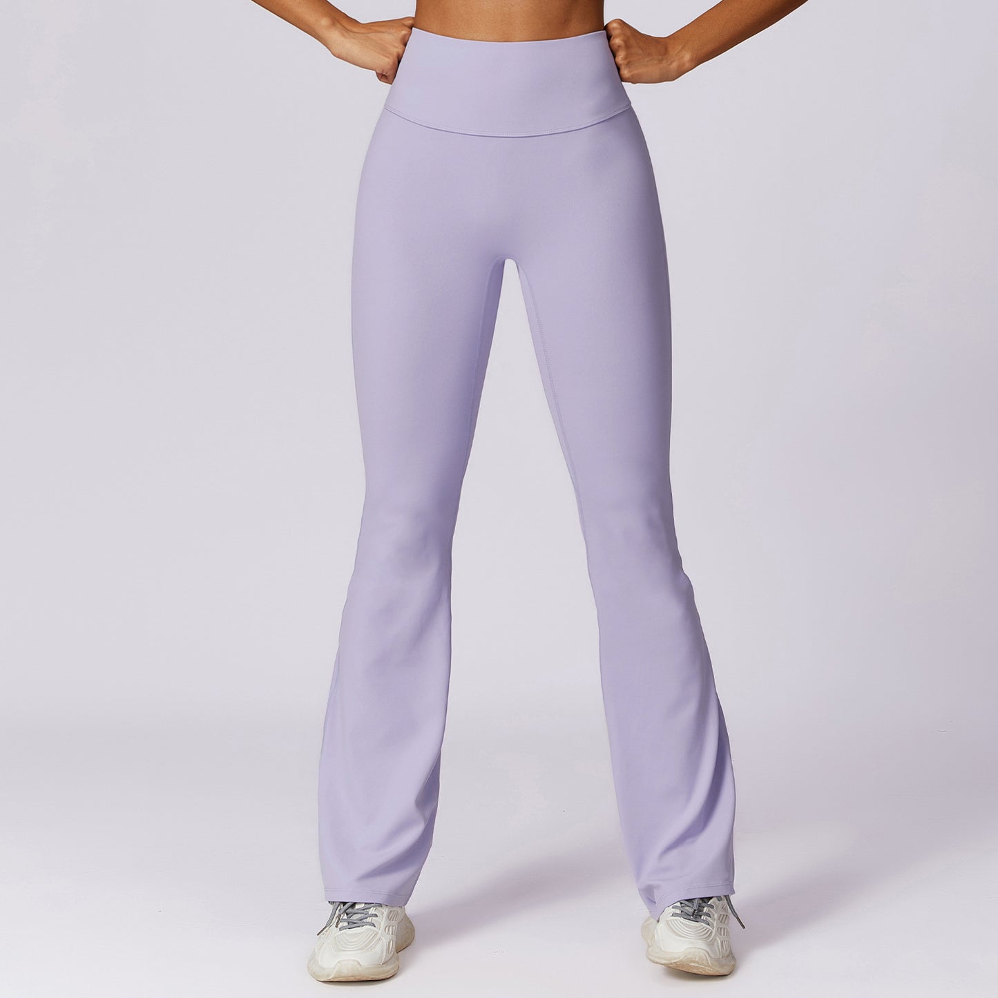 Wide Leg Tight Nude Feel Hip Lifting Yoga Bell-bottom Pants