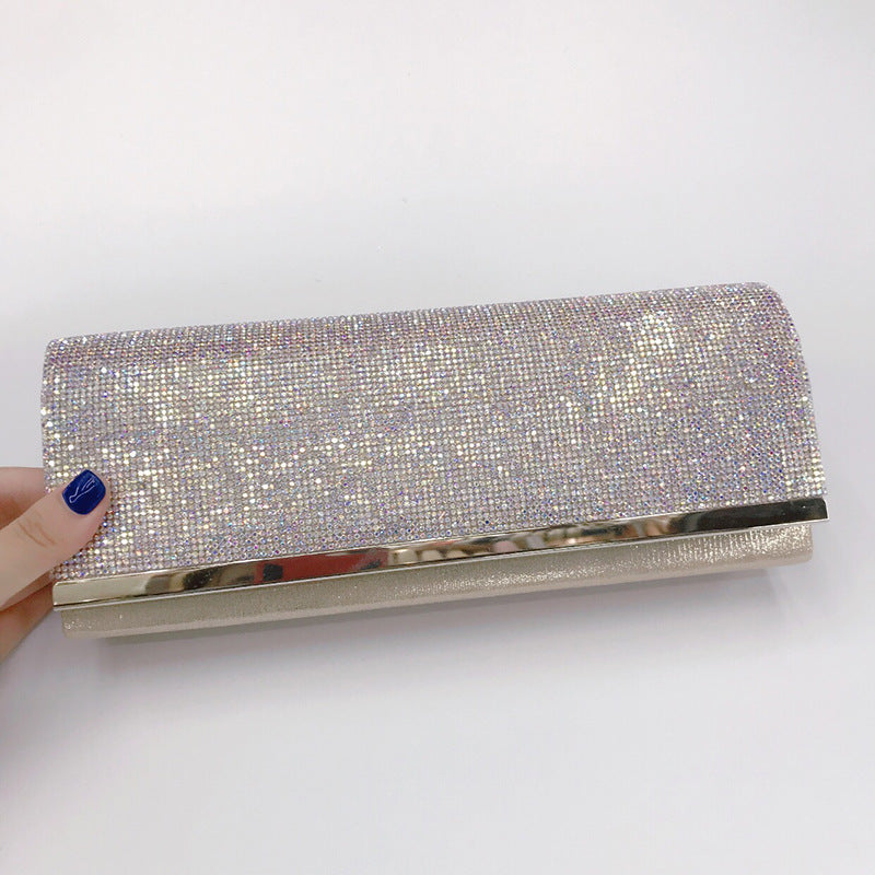 European And American Diamond-studded Full Diamond Banquet Clutch