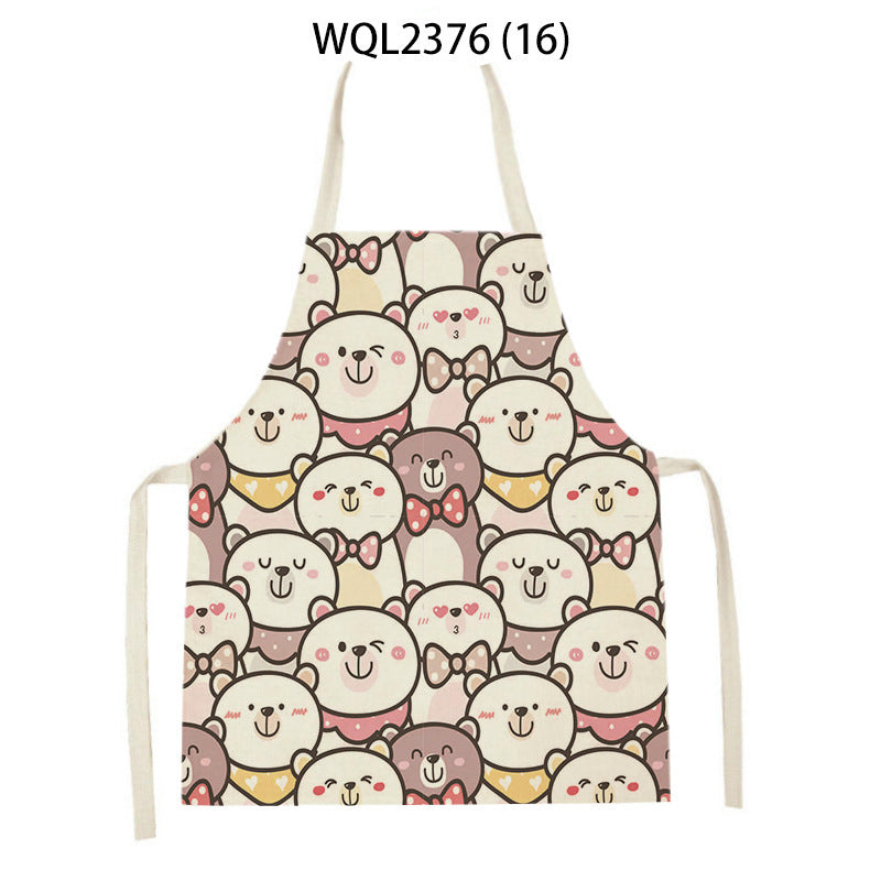 Cartoon Apron Kitchen Printing Sleeveless Blouse