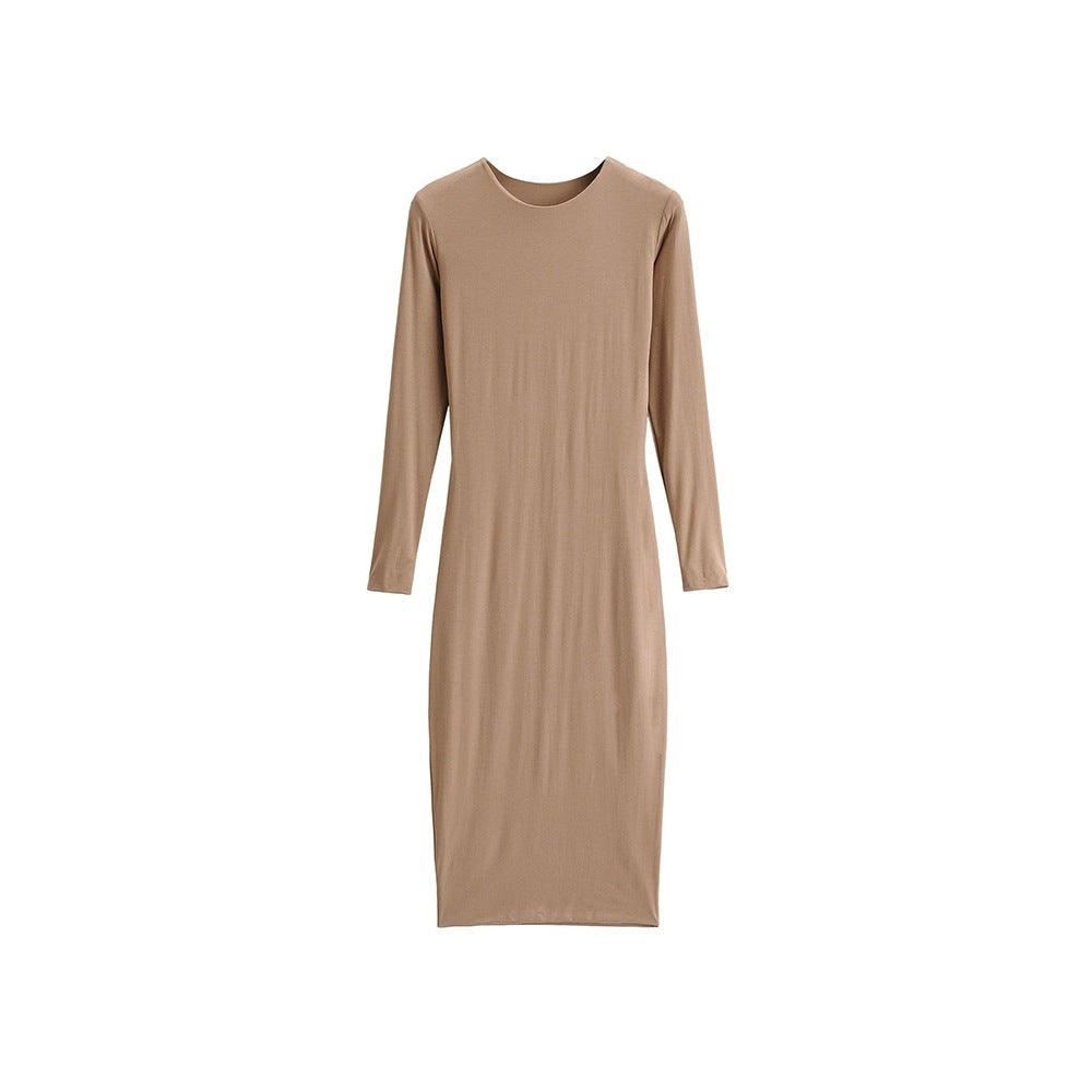 Women's French Long Sleeve Tight Dress