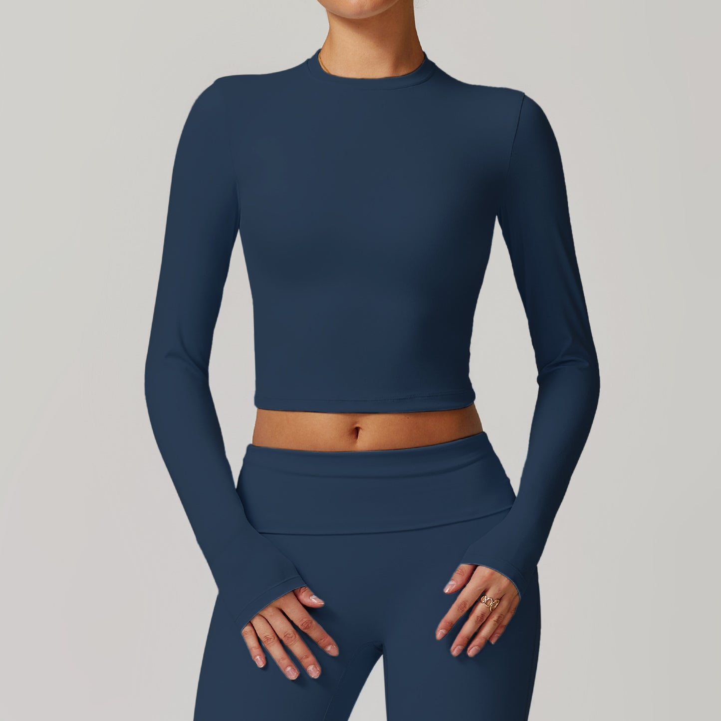 Tight Beautiful Back Tank-top Slim Fit Long Sleeve Yoga Wear